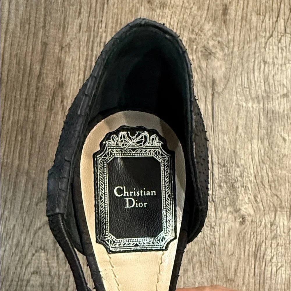 Dior Black Strappy Heels - Picture 2 of 9